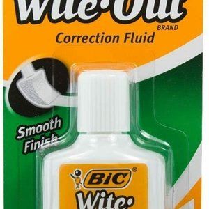 BIC Wite-Out Extra Coverage Correction Fluid-.7oz,